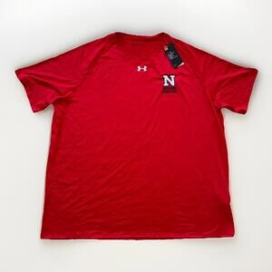 Under Armour N BUILDING SERVICES Men's BIG SIZE 4 XL Heatgear RED BRAND NEW
